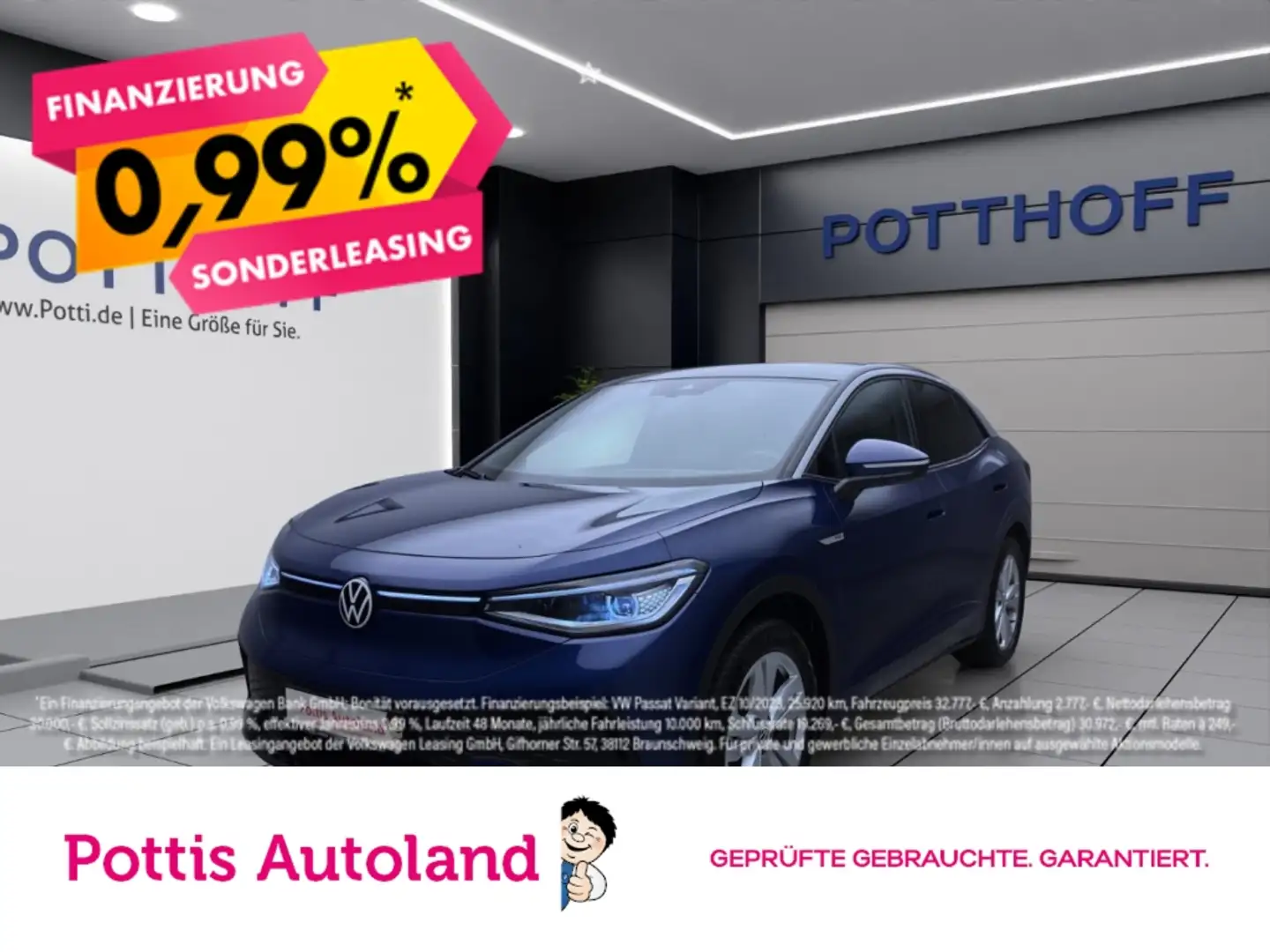 Volkswagen ID.5 PRO AHK NAVI IQ.LIGHT ACC Blau - 1