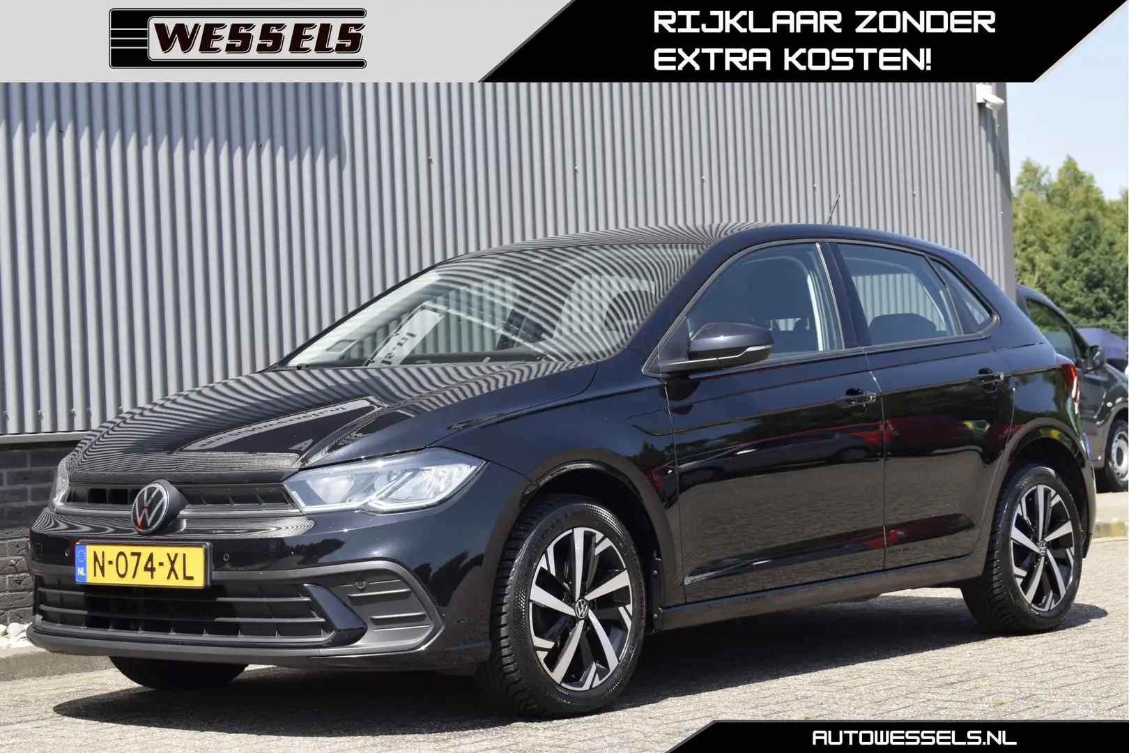 Volkswagen Polo 1.0 TSI Life Facelift Adaptive cruise, Virtual coc Zwart - 1