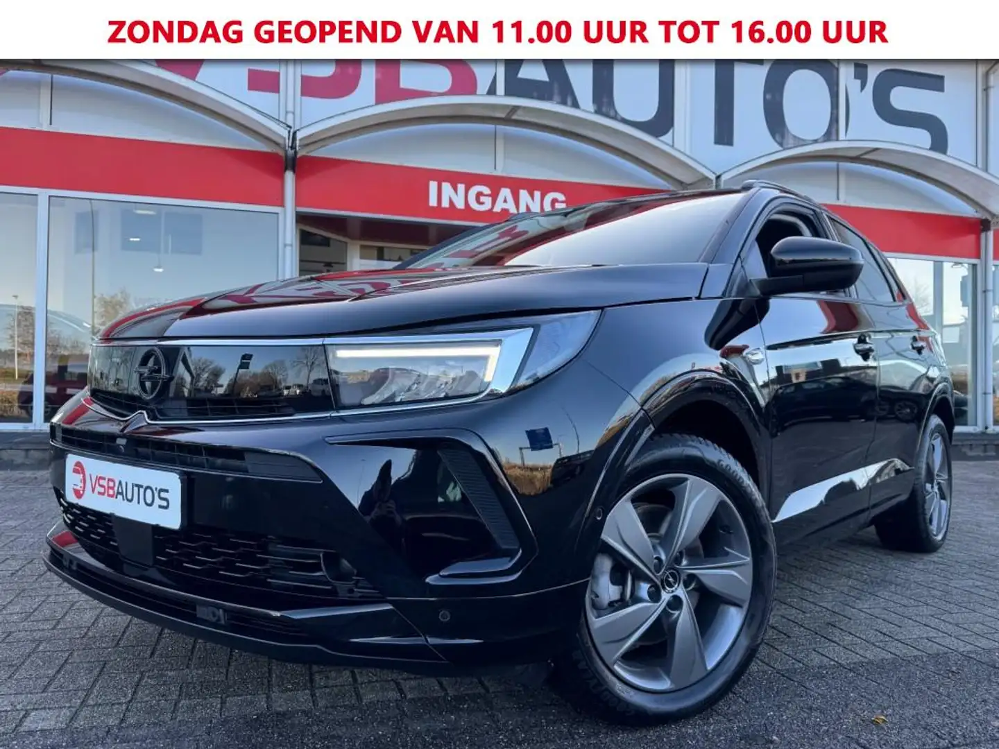 Opel Grandland 1.6 TURBO PLUG-IN HYBRIDE AUT. NAVI CAMERA CARPLAY Zwart - 1