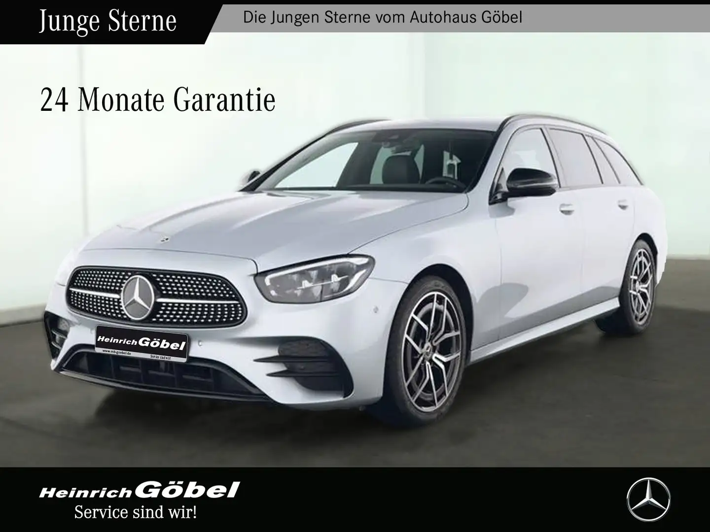 Mercedes-Benz E 220 T d AMG+NIGHT+NAVI+AMBIENTE+LED+CARPLAY Silber - 1