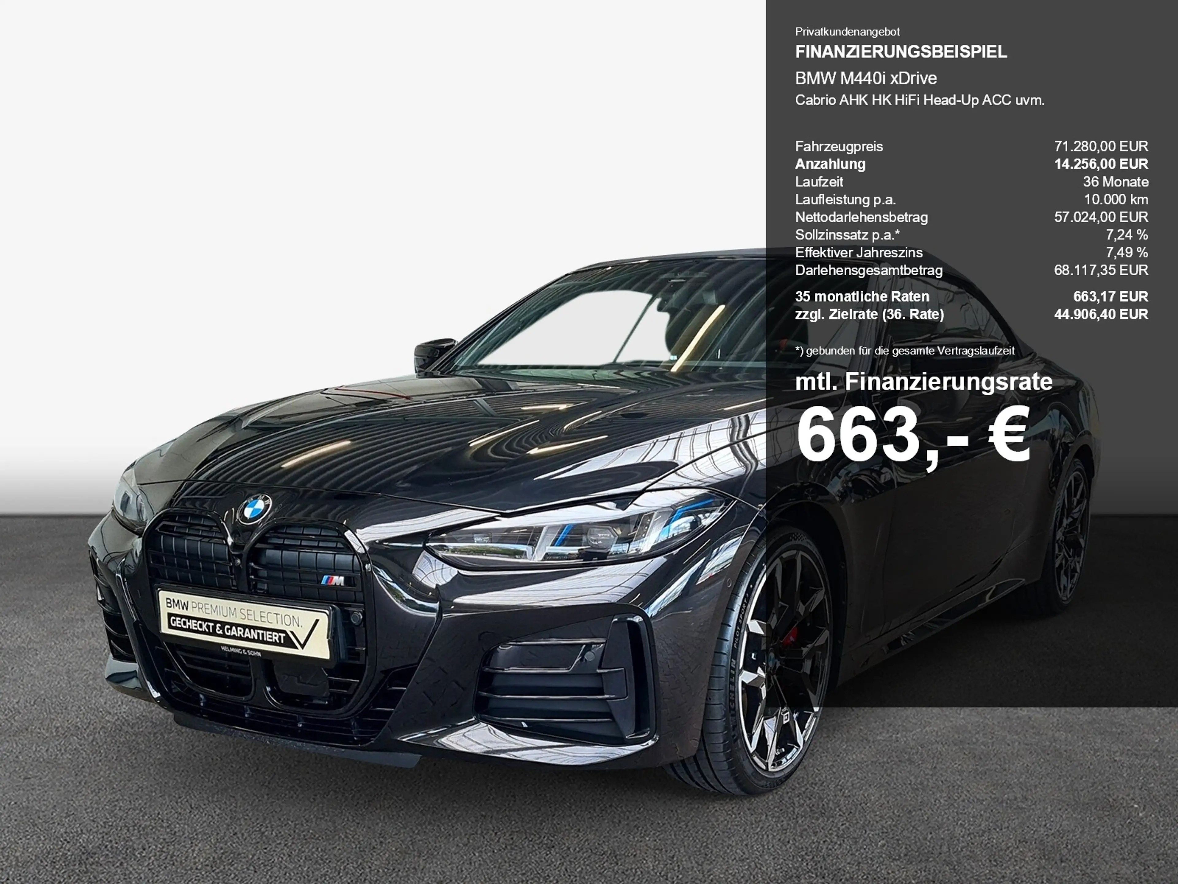 BMW 440 M440i xDrive Cabrio AHK HK HiFi Head-Up ACC uvm. — photo 2