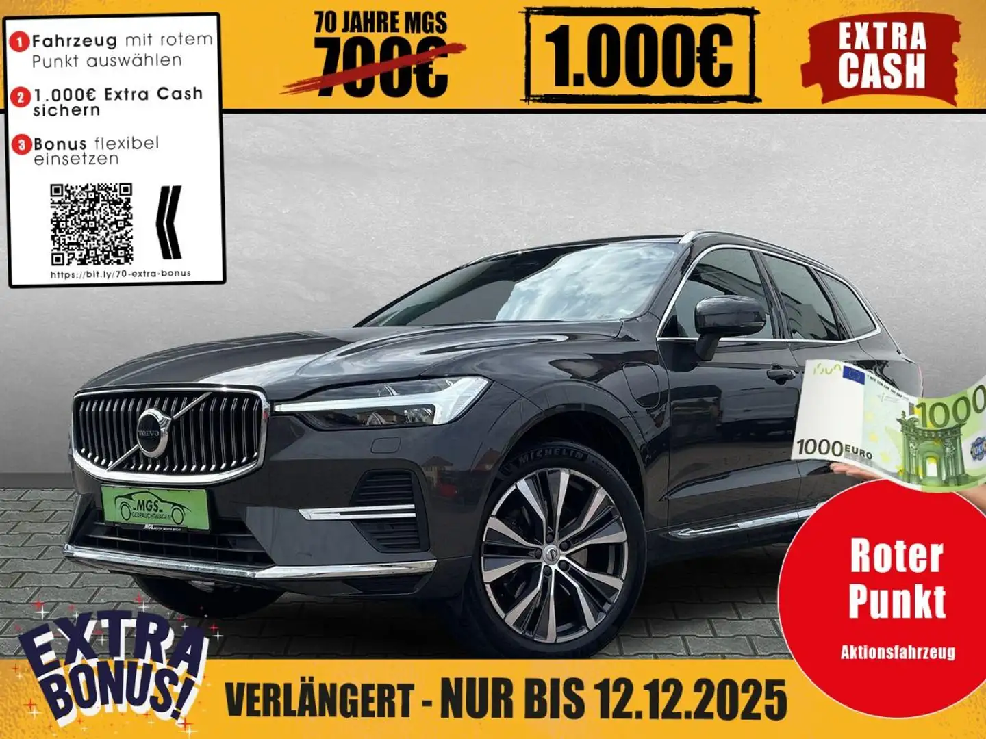 Volvo XC60 Inscription T8 Plug-In Hybrid AWD #AHK #ACC Grijs - 1