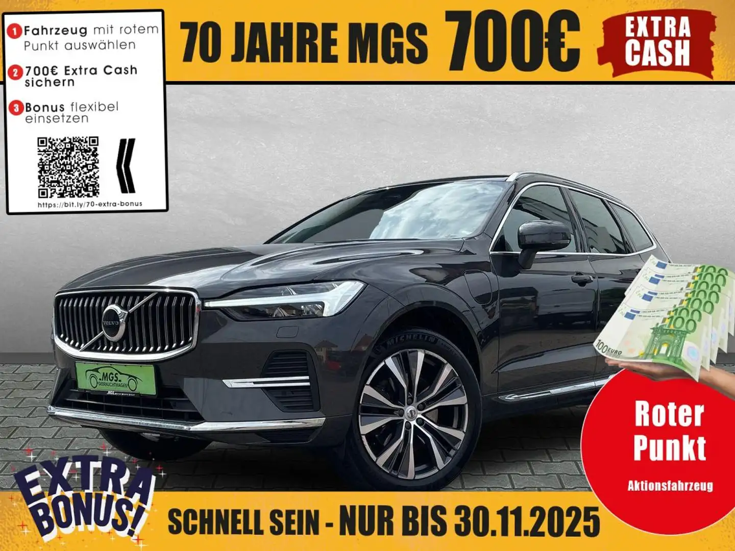 Volvo XC60 Inscription T8 Plug-In Hybrid AWD #AHK #ACC Gris - 1