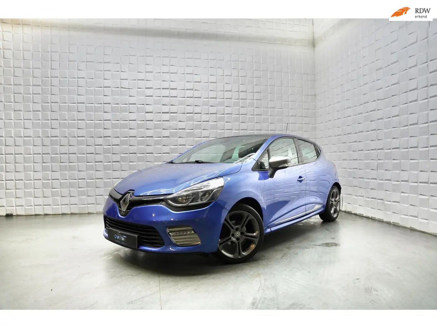 Renault Clio 1.2 GT 5DRS AUTOMAAT NAVI PDC KEYLESS PANO Blauw - 1