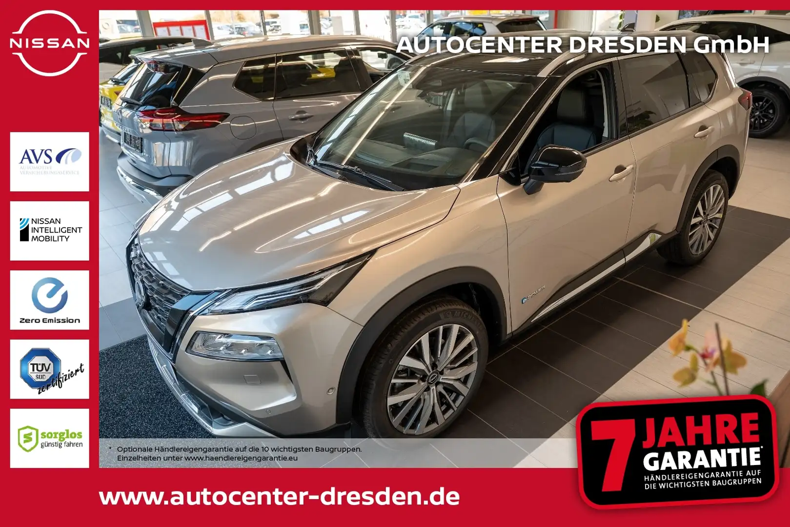 Nissan X-Trail 1.5VC-T e-4ORCE Tekna+ HUD Navi 360 BOSE Beige - 1