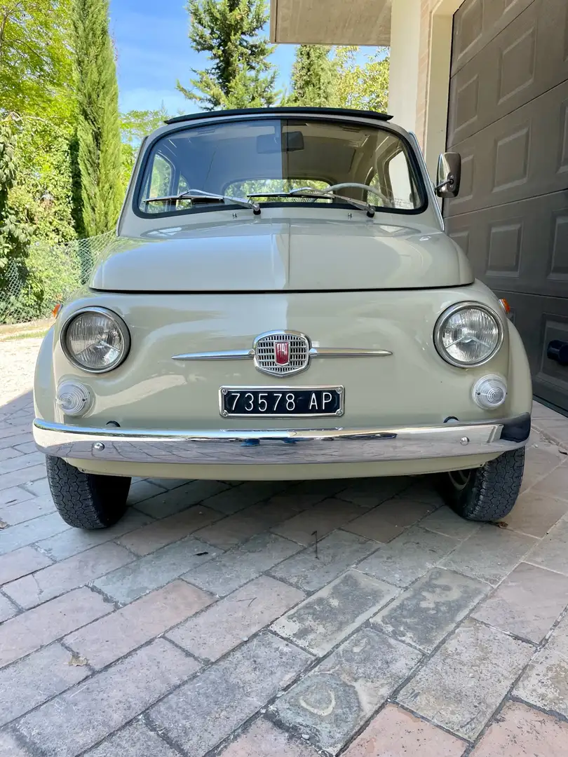 Fiat 500 Targa Oro Asi, 100% originale Beige - 1