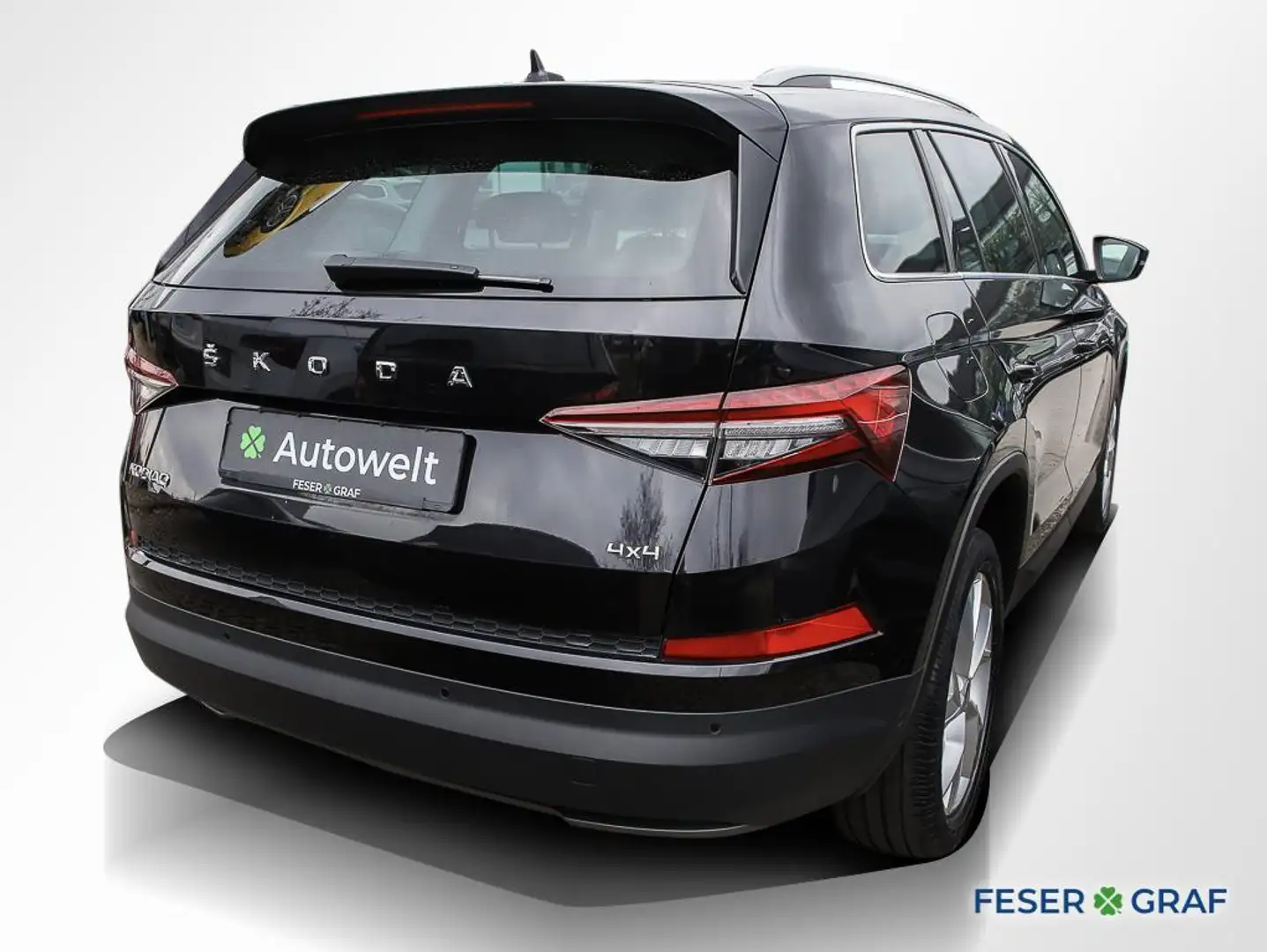 Skoda Kodiaq 2.0 TDI 4x4 Clever DSG AHK Matrix Navi PDC Sitzh. Zwart - 2