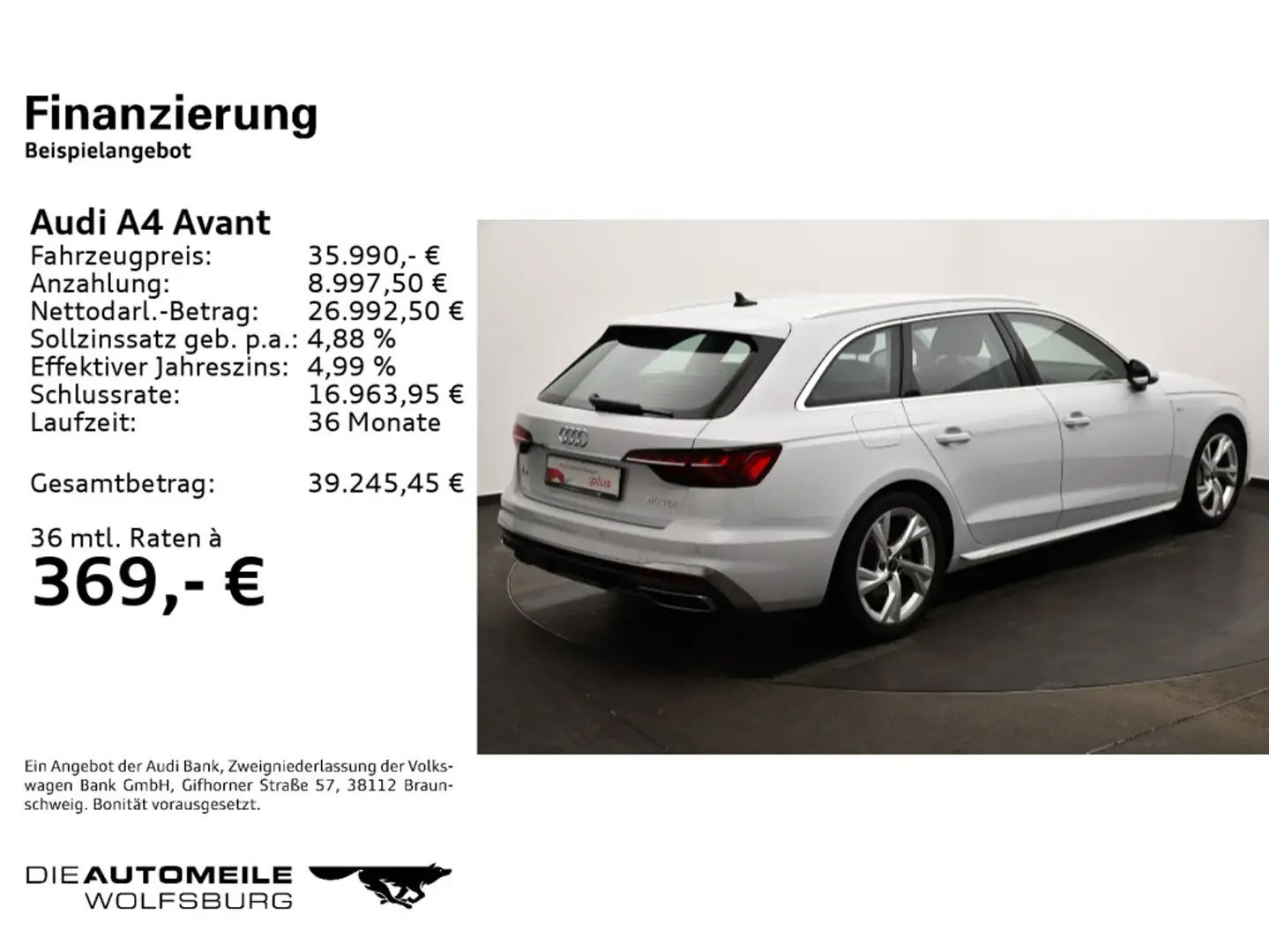 Audi A4 40 TDI S tronic S line NAVI/VIRTUAL+/LE Blanco - 2
