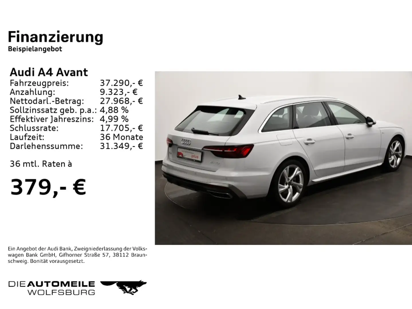 Audi A4 40 TDI S tronic S line NAVI/VIRTUAL+/LE Weiß - 2