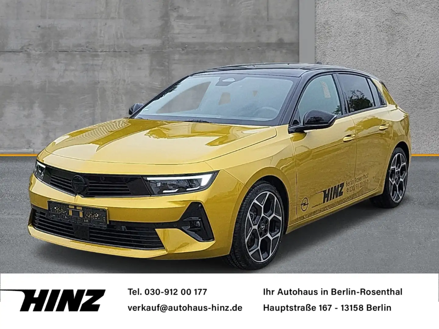 Opel Astra L Ultimate Turbo 1.2, Kamera+PDC, LED,Klimaautom. Gelb - 1