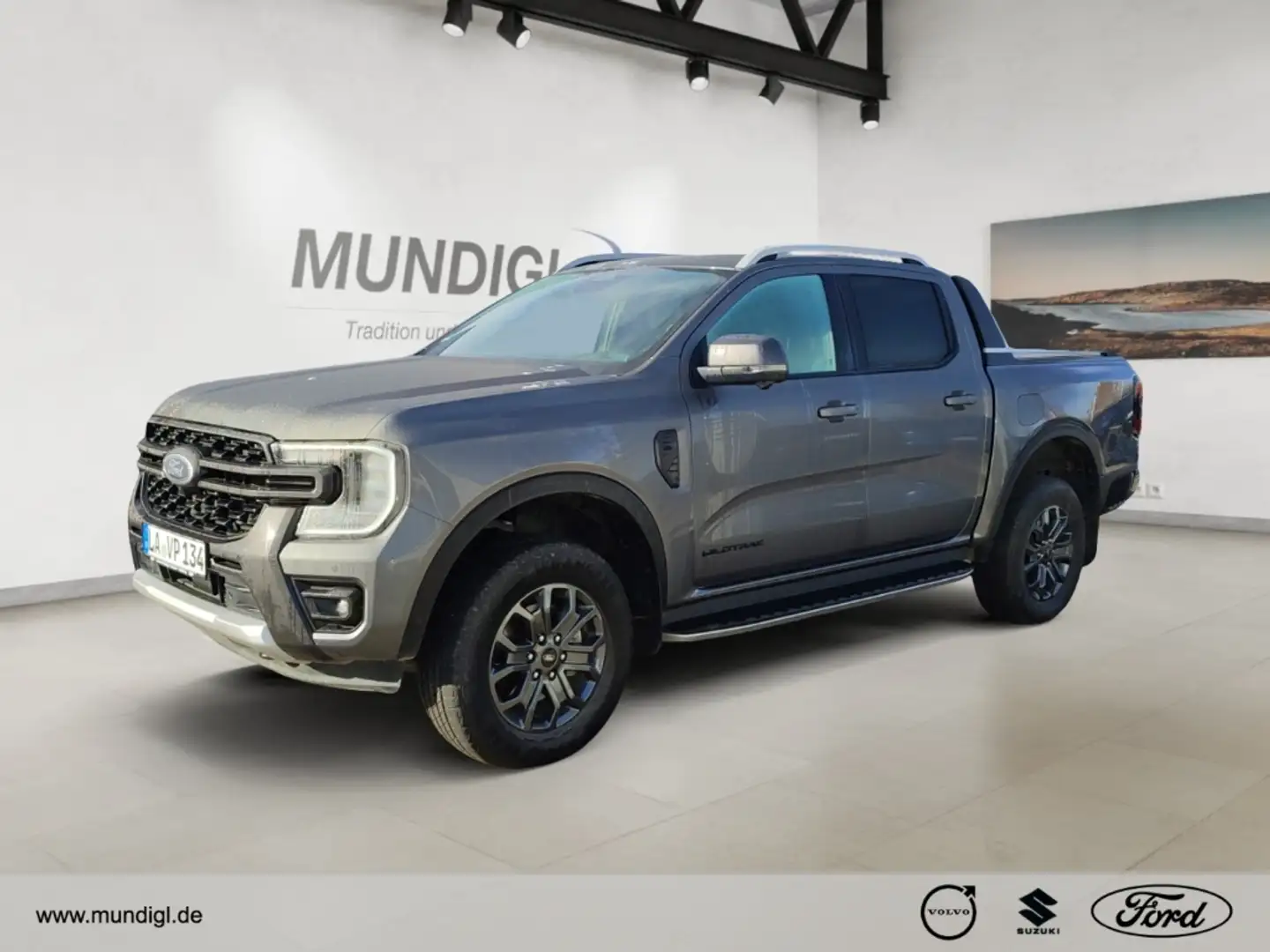 Ford Ranger DK 4x4 Wildtrak NAVI,ACC,Autom.,AHK,Klimaaut,Leder Grau - 1