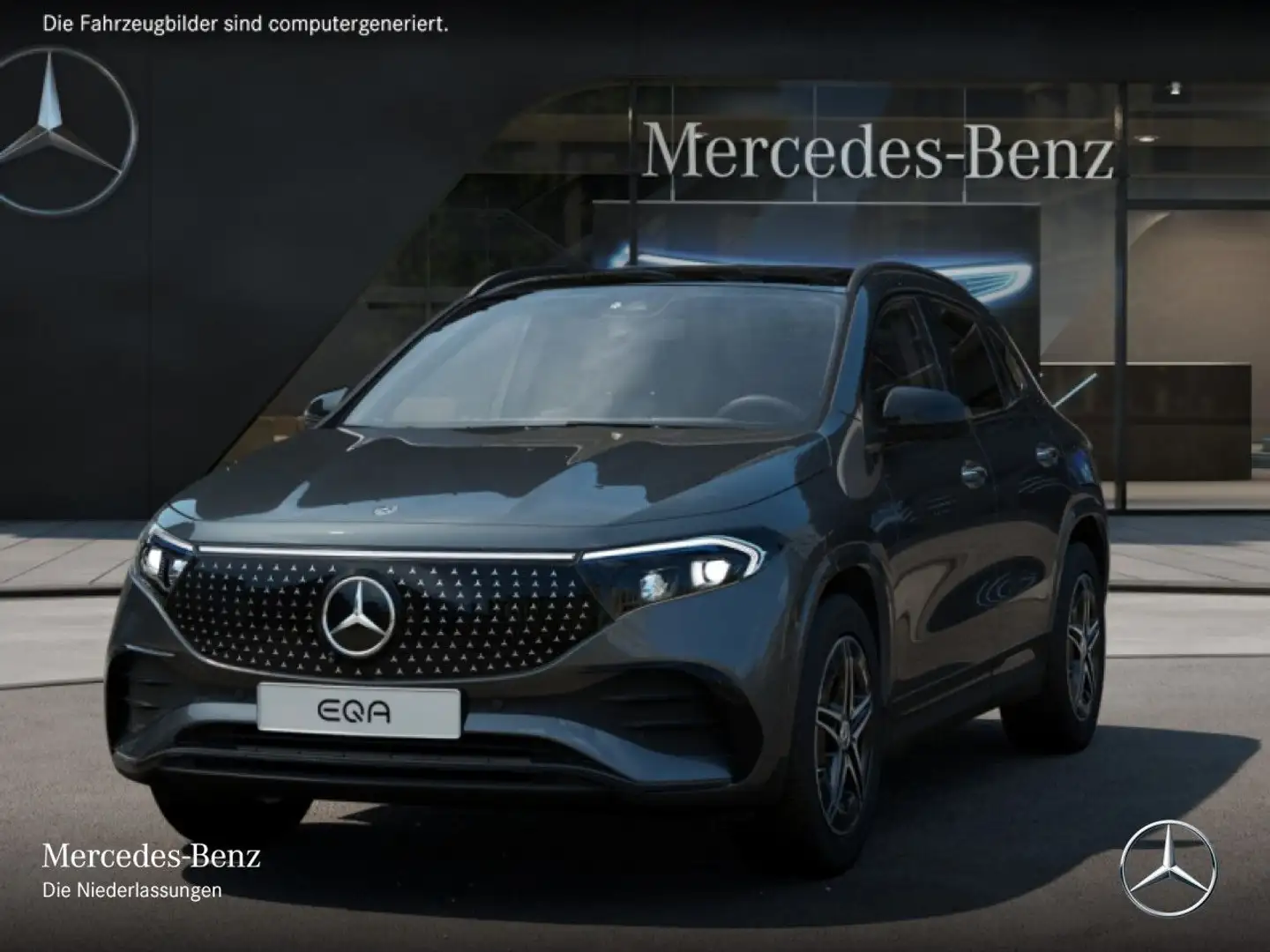 Mercedes-Benz EQA 250 AMG+NIGHT+PREMIUM+PANO+360+MEMORY+HUD+SPUR Grau - 2