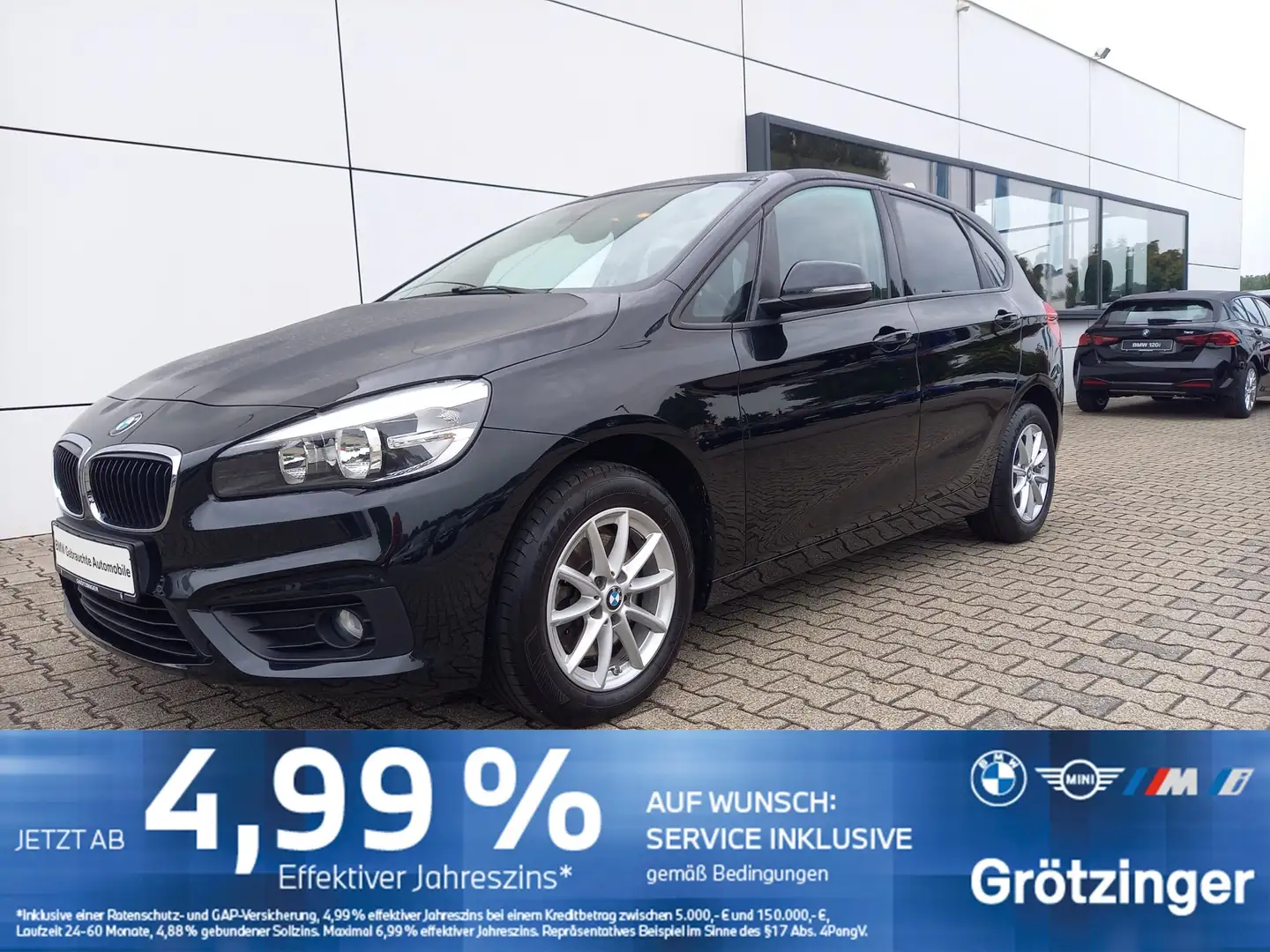 BMW 220 i Active Tourer AHK+SHZ+DAB+Driving&ParkAss Schwarz - 1