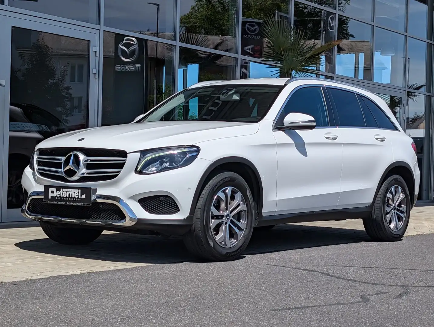 Mercedes-Benz GLC 220 d 4MATIC PTS Shz Navi eHeck AHK Klima Weiß - 2