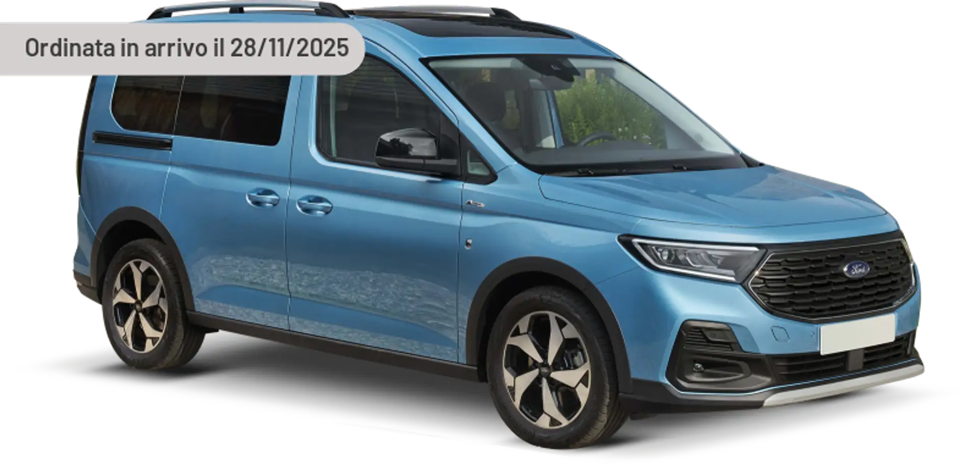 Ford Tourneo Connect 2.0 EcoBlue 122 CV aut. Titanium Argento - 1