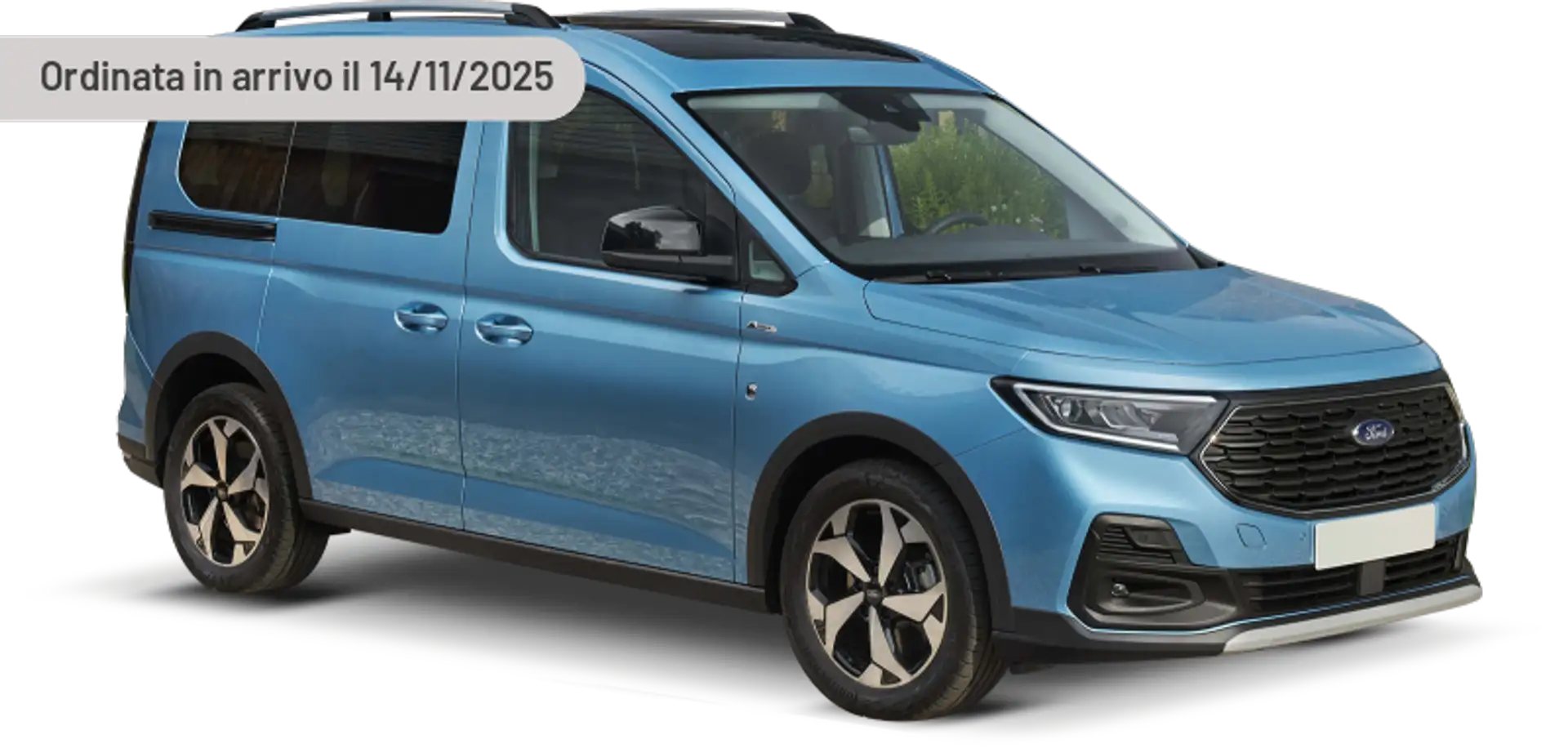 Ford Tourneo Connect 2.0 EcoBlue 122 CV aut. Titanium Argento - 1