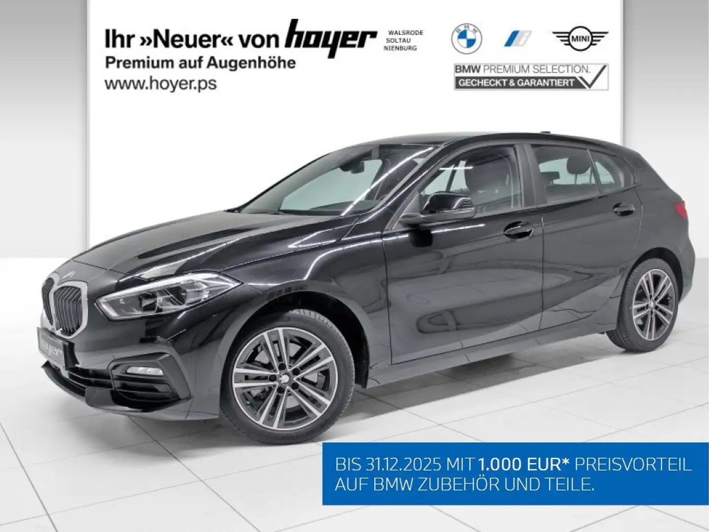 BMW 118 i Hatch Advantage Head-Up DAB LED WLAN Shz Schwarz - 1