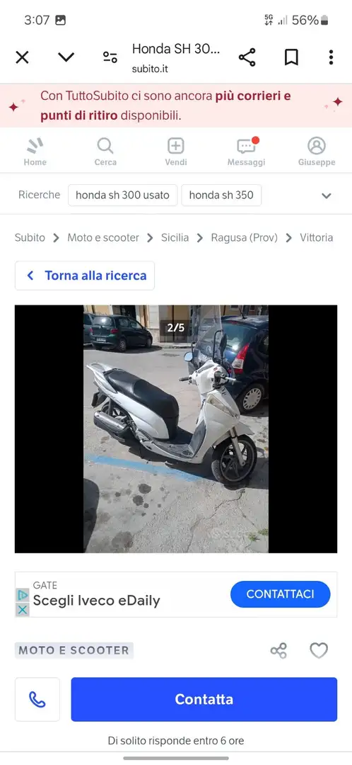 Honda SH 300 Bianco - 1