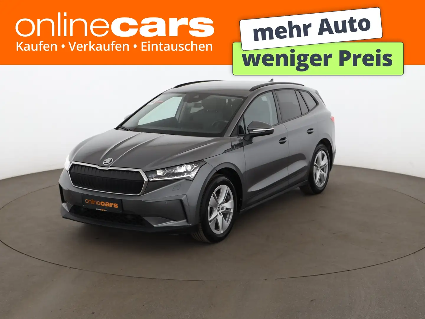 Skoda Enyaq 60 Loft 62kWh Aut MATRIX R-CAM ASSIST TEMP Grau - 1