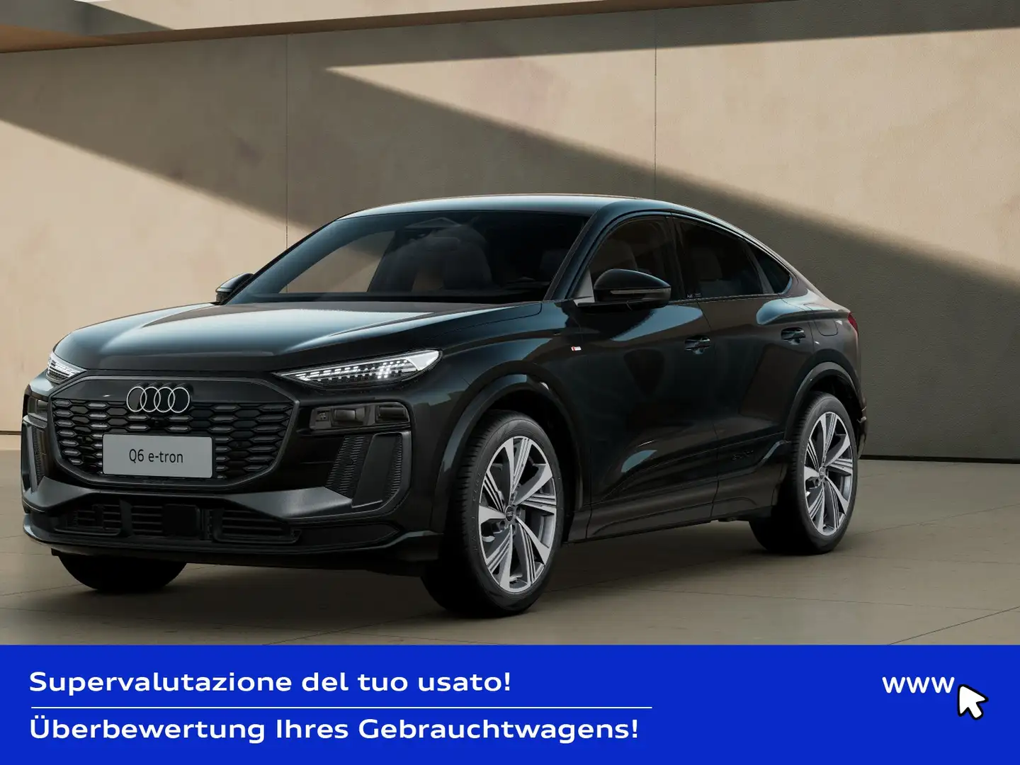 Audi Q6 sportback e-tron s line edition quattro 387cv Noir - 1