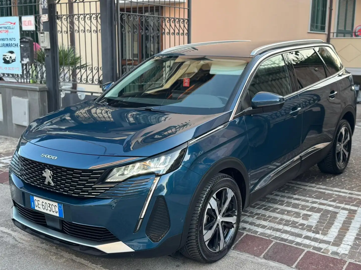 Peugeot 5008 BlueHDi 130 S&S EAT8 Allure 7 POSTI Blu/Azzurro - 2