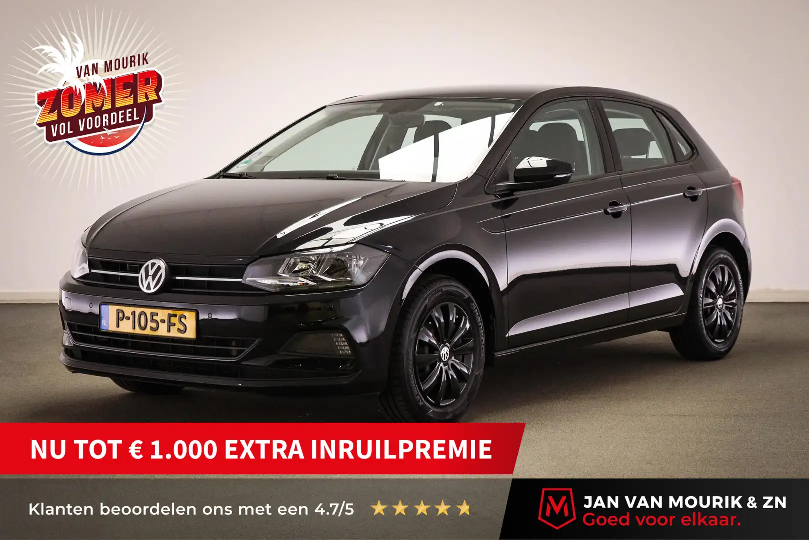 Volkswagen Polo 1.0 TSI Comfortline Business | LICHT & ZICHT PACK Zwart - 1