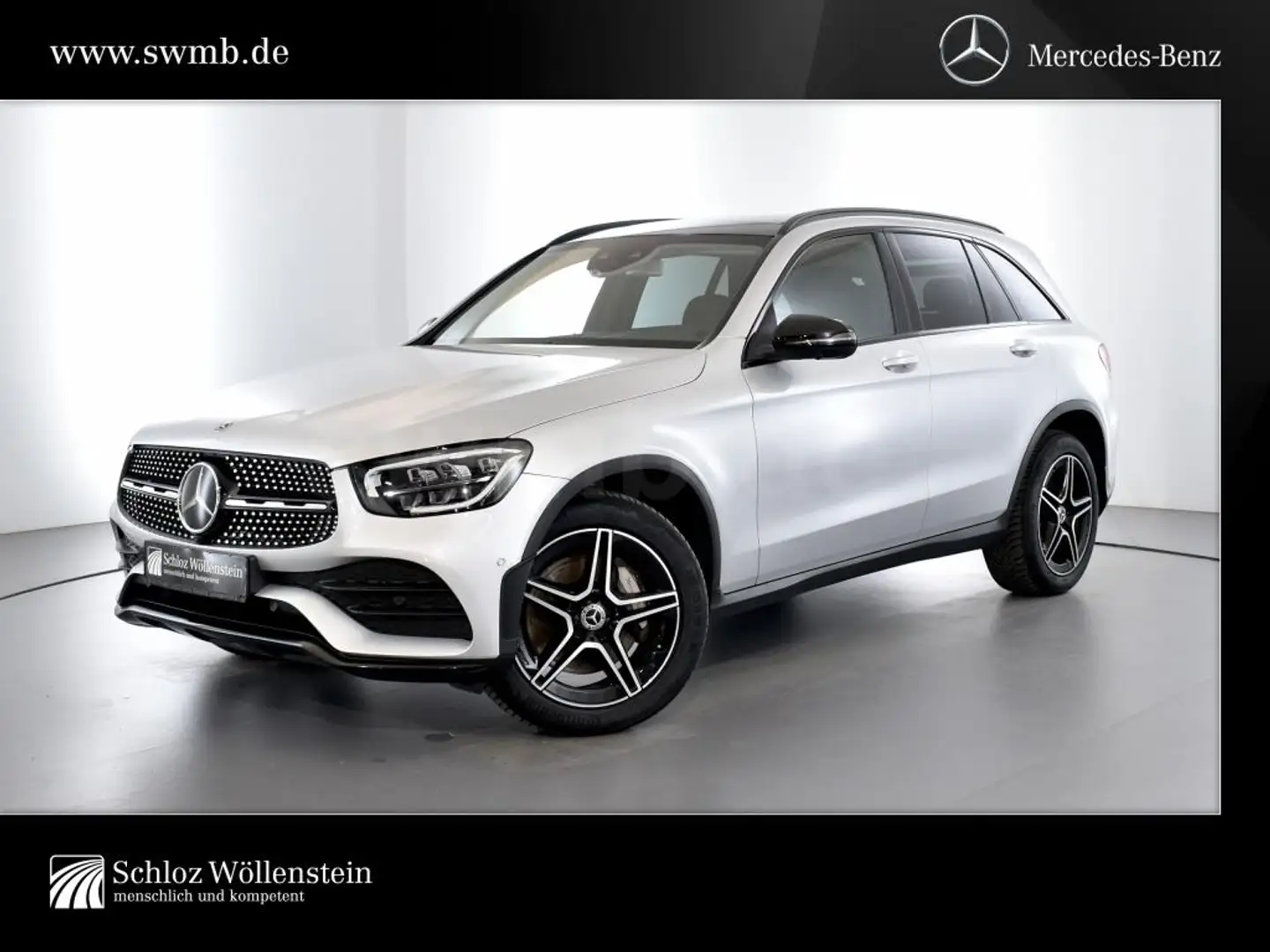 Mercedes-Benz GLC 300 d 4M AMG/Night/LED/AHK/Fahrass/PanoD/360° Silber - 1