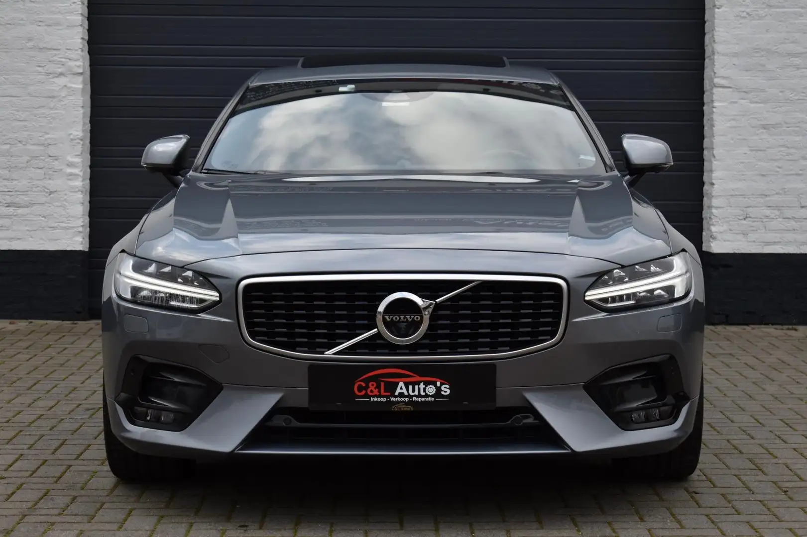 Volvo S90 2.0 D5 AWD R-Design | Schuifdak | ACC | 360 Cam Grau - 2