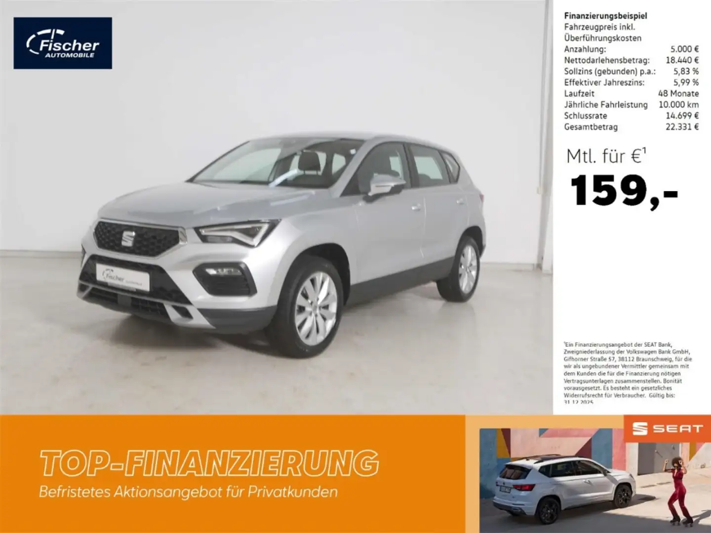SEAT Ateca 1.5 TSI Style Silber - 1