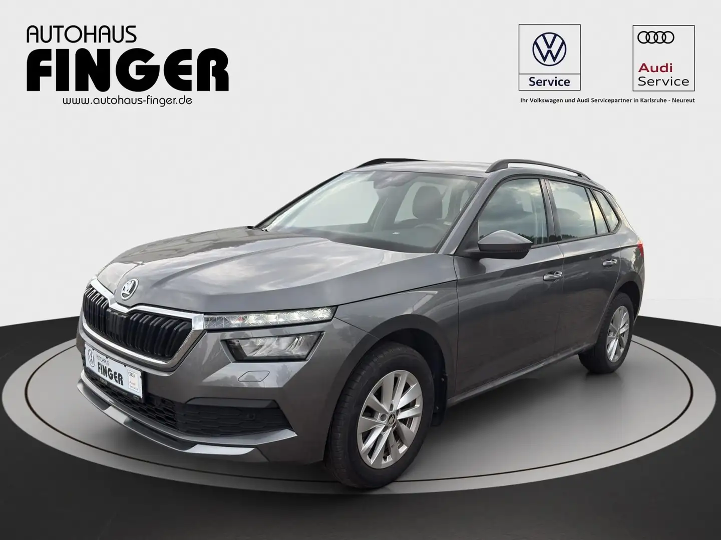 Skoda Kamiq 1.0 TSI DSG Ambition *AHK/LED/App/ACC/PDC* Gris - 1