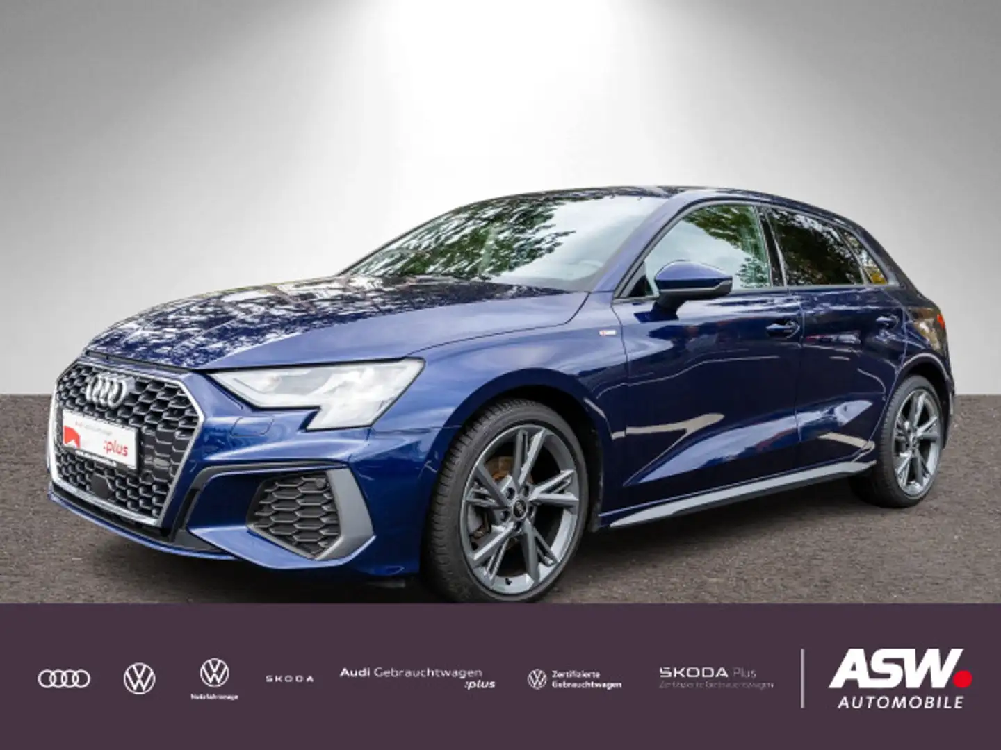 Audi A3 S line 30TDI NAVI LED GRA PDC SHZ Blau - 1