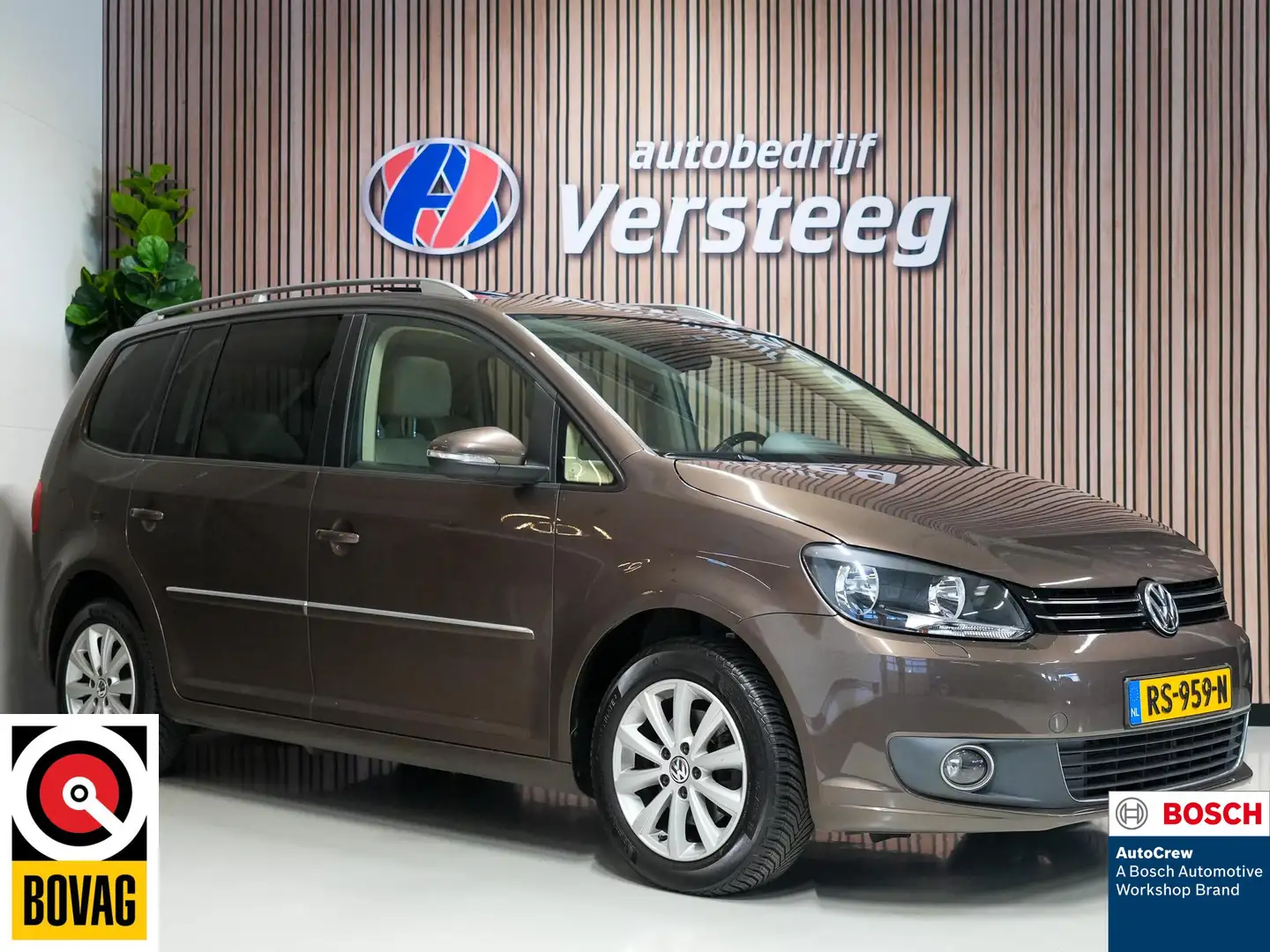 Volkswagen Touran 1.6 TDI Highline BlueMotion 7p. |leer|stoel verwar Marrone - 1