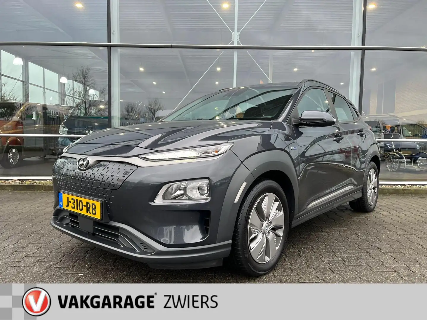 Hyundai KONA EV Comfort 64 kWh SOH 94.7%/Carplay/Camera/Navi 3F Grau - 1