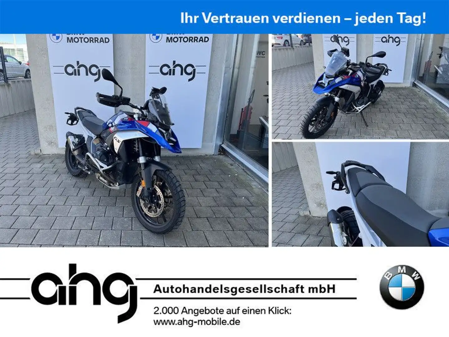 BMW R 1300 GS mit Werksgarantie bis 2027, Enduropake Blau - 1