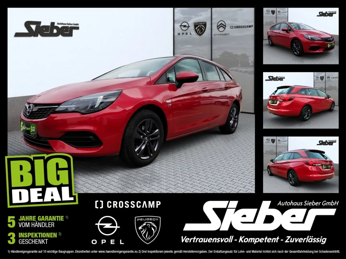 Opel Astra K Sports Tourer 1.4 Turbo  120 Jahre LM Rot - 1