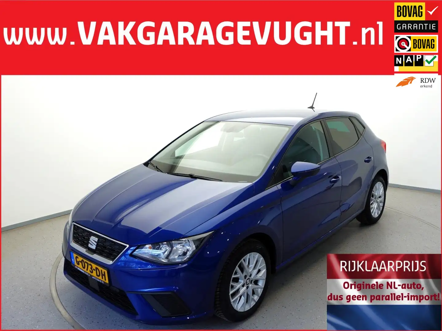 SEAT Ibiza 1.0 TSi 95pk Style Business Intense 55dkm! Blauw - 1