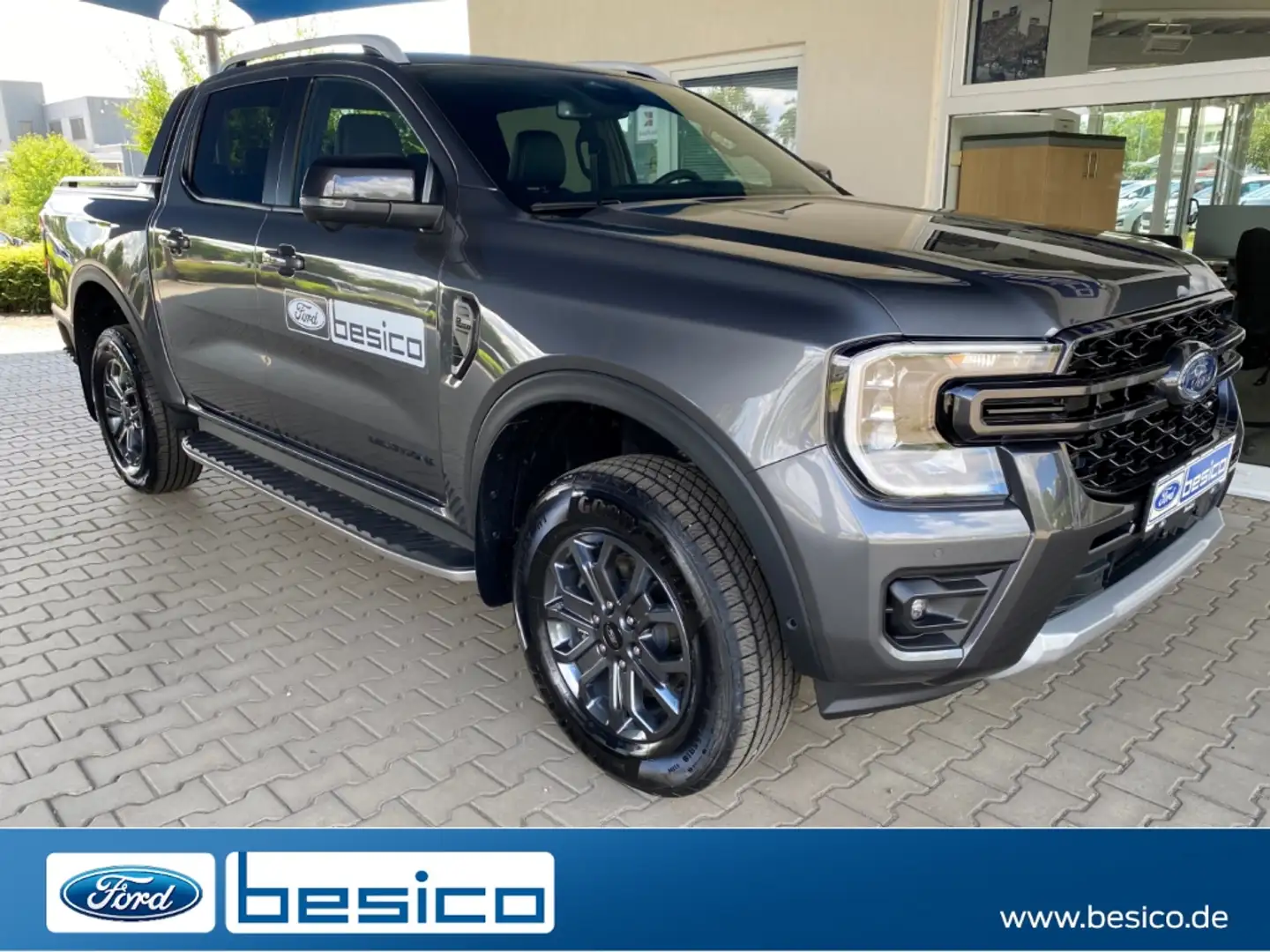 Ford Ranger Wildtrak DoKa e4WD+iACC+BLIS+AHK+PDC+LMF+ Gris - 1