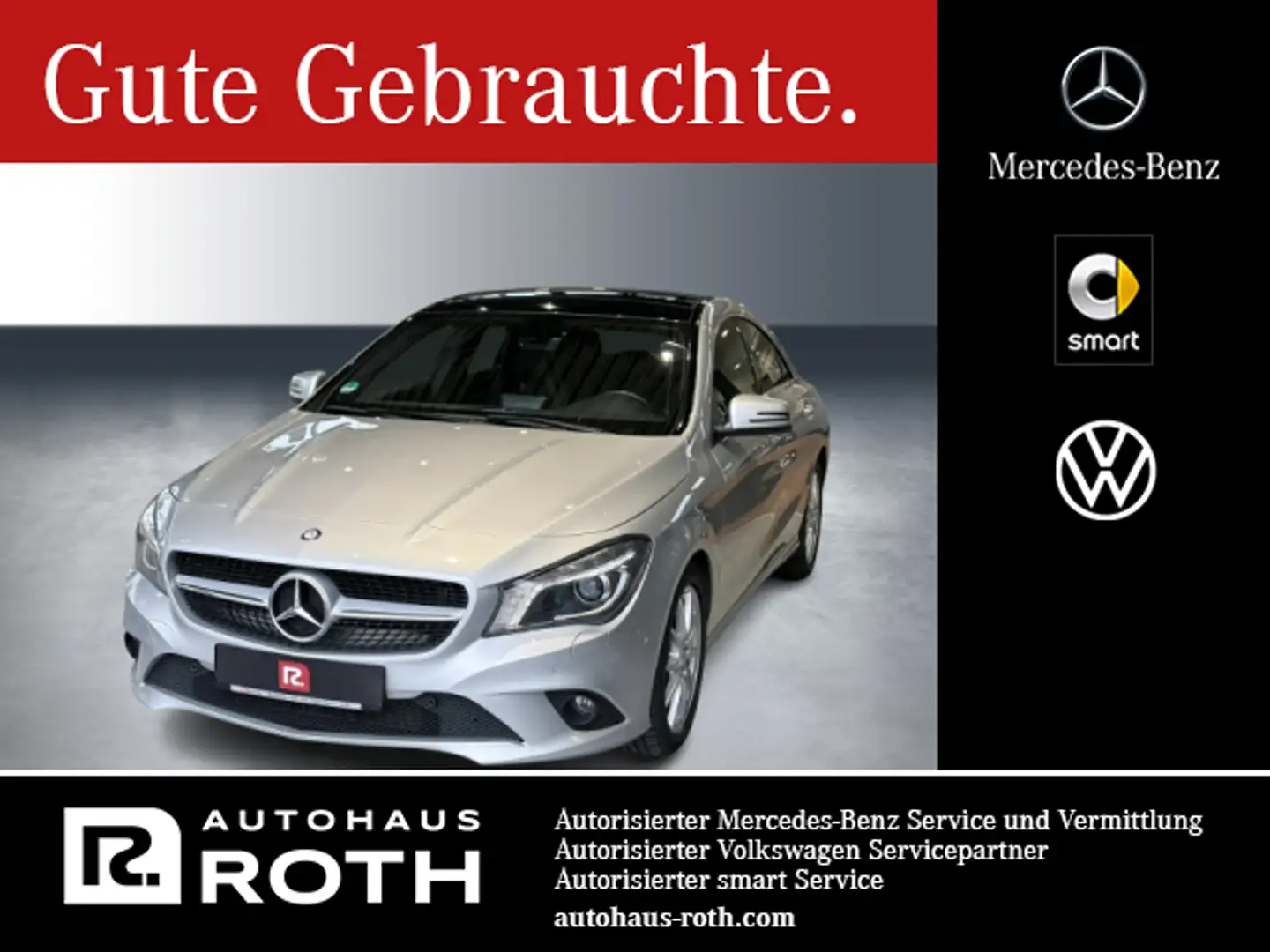 Mercedes-Benz CLA 180 CLA 180 Coupé Urban Pano BiXenon Navi Scheckheft Silber - 1