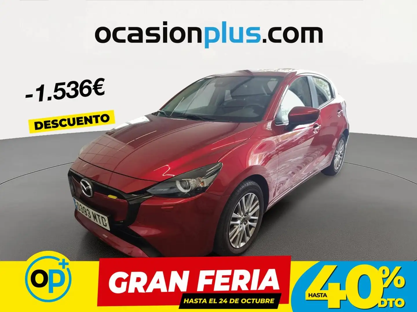 Mazda 2 1.5 e-Skyactiv G Exclusive-Line 66kW Rojo - 1