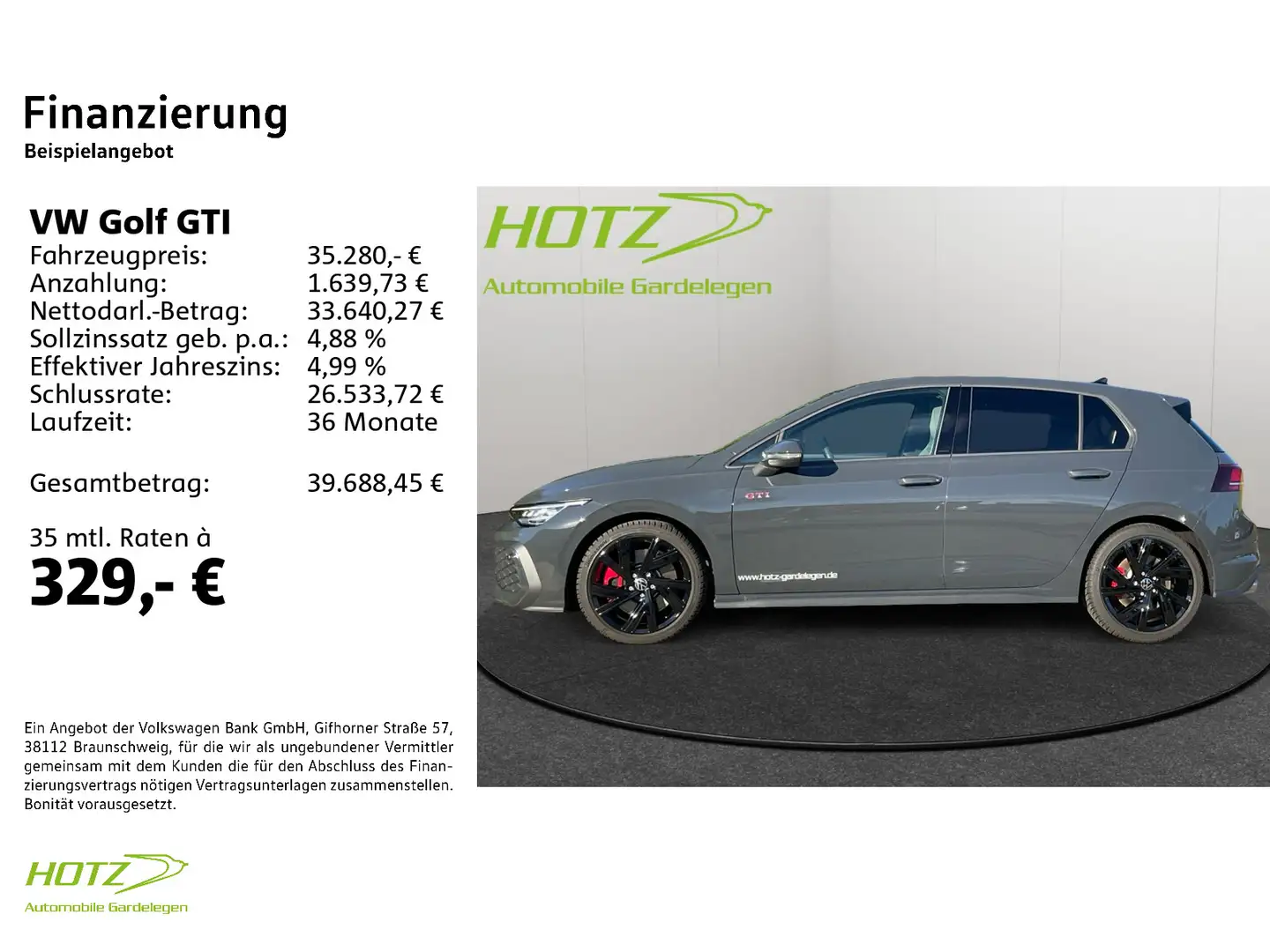 Volkswagen Golf GTI 2.0 l TSI DSG GTI ACC/Head-Up/Navi Grigio - 2