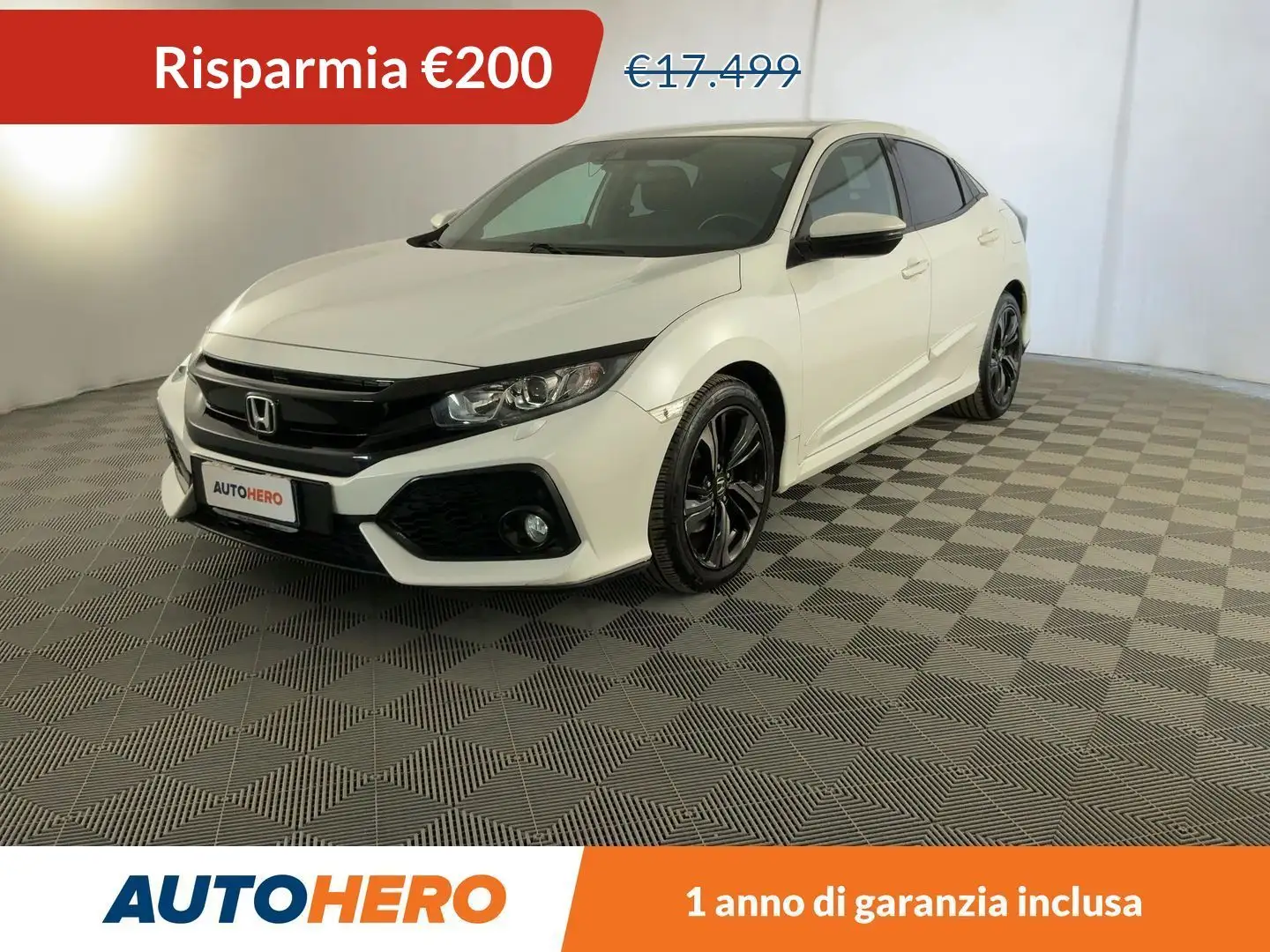 Honda Civic 1.6 DTEC Elegance Blanc - 1
