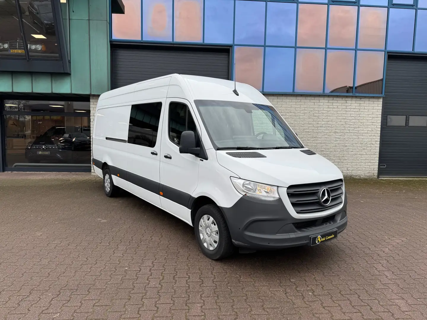 Mercedes-Benz Sprinter 319 CDI L3H2 BPM vrij 3.0 V6 AUTOMAAT DUBBELCABINE Wit - 1