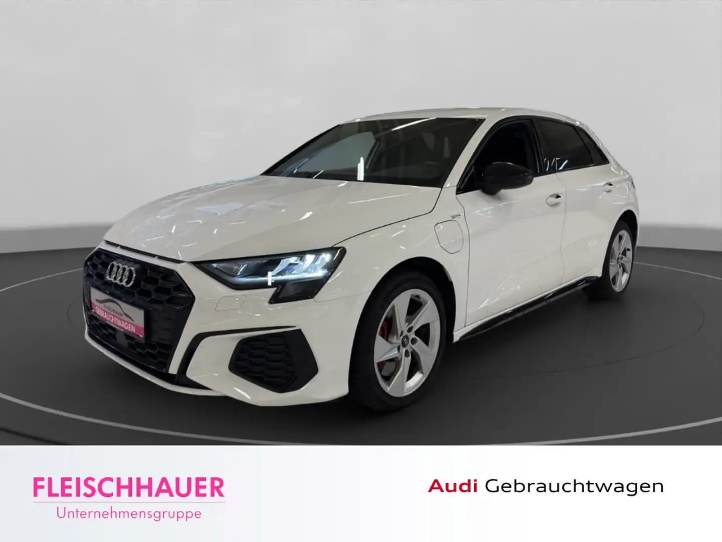 Audi A3 Sportback 45 TFSI e S line LED+AHK+Leder+App-conne Weiß - 1