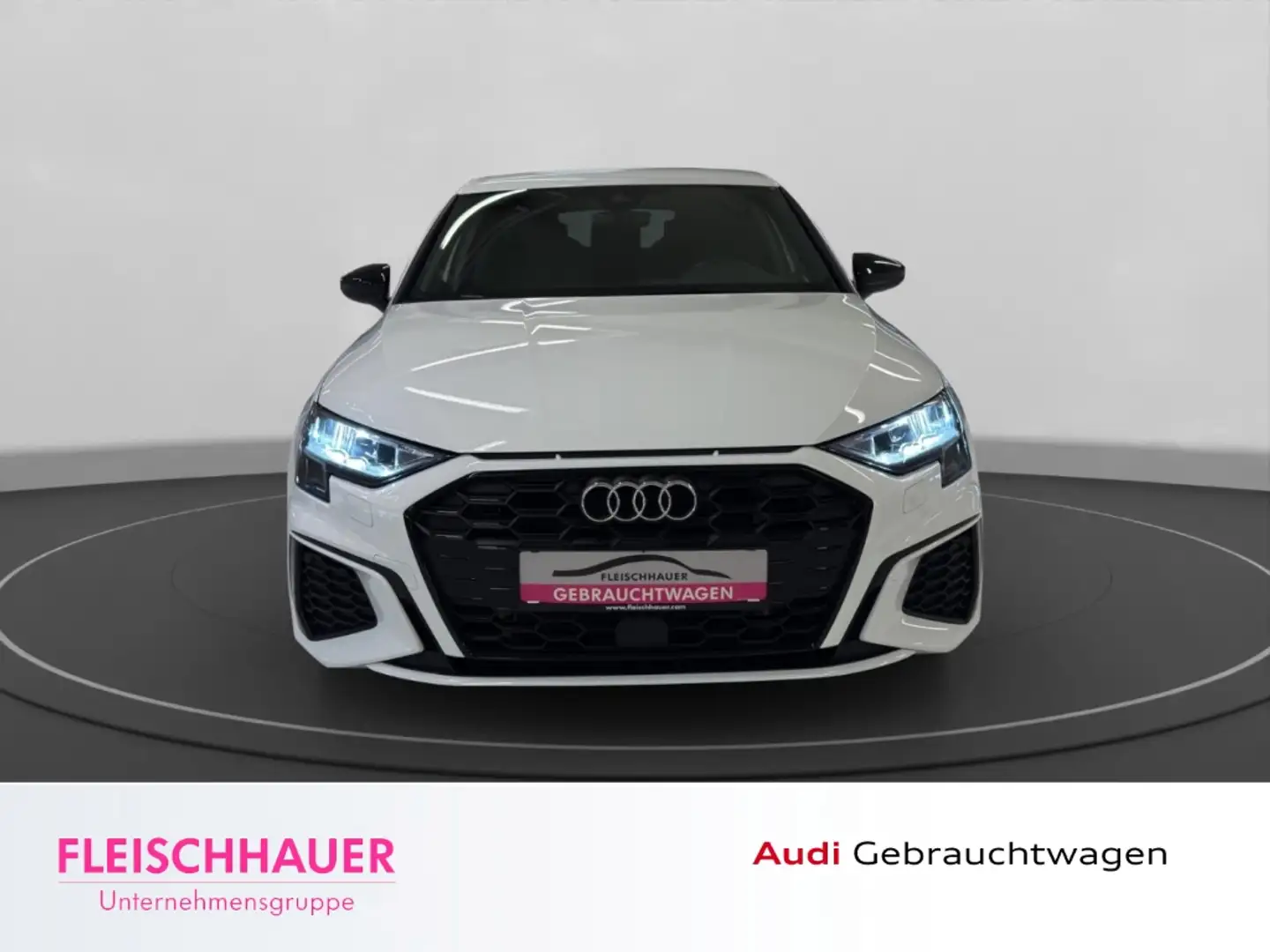 Audi A3 Sportback 45 TFSI e S line LED+AHK+Leder+App-conne Weiß - 2