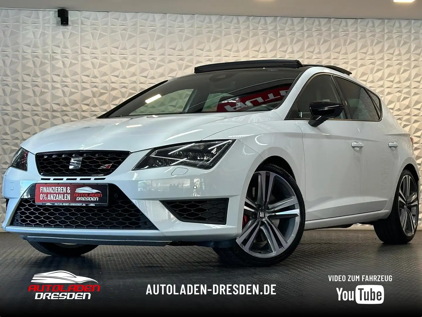 SEAT Leon 2.0TSI Cupra 280* LED#SHZ#TEMPO#SPUR#PANO Wit - 1