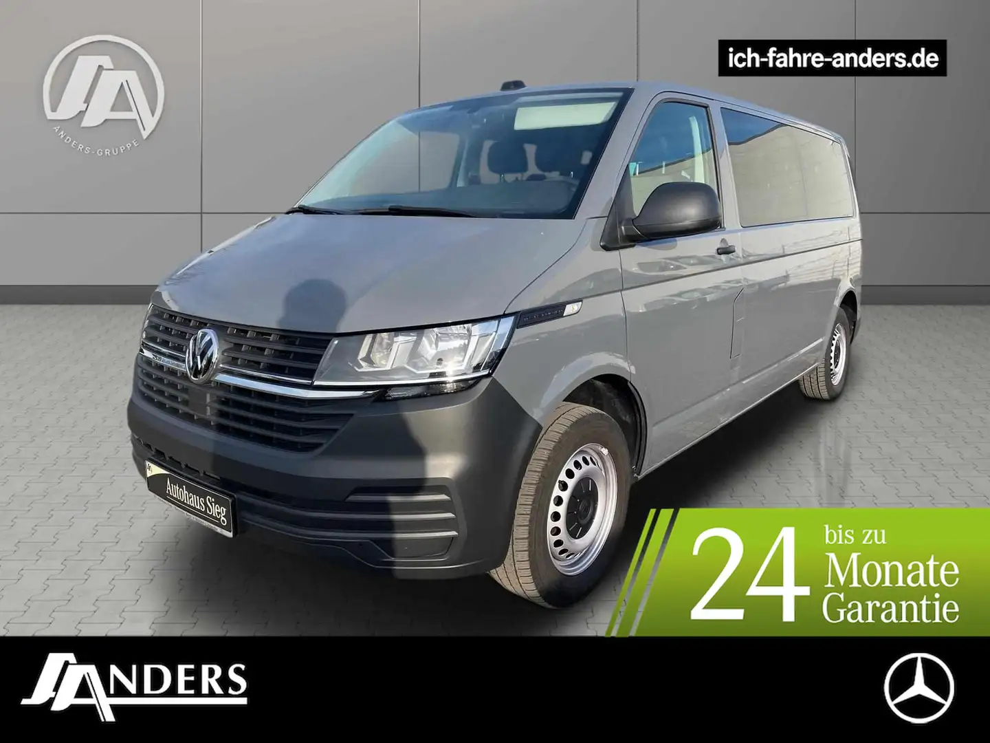 Volkswagen T6 Kombi 2.0 TDI Kombi Lang Tempomat*Klima*9-Sitze Grigio - 1