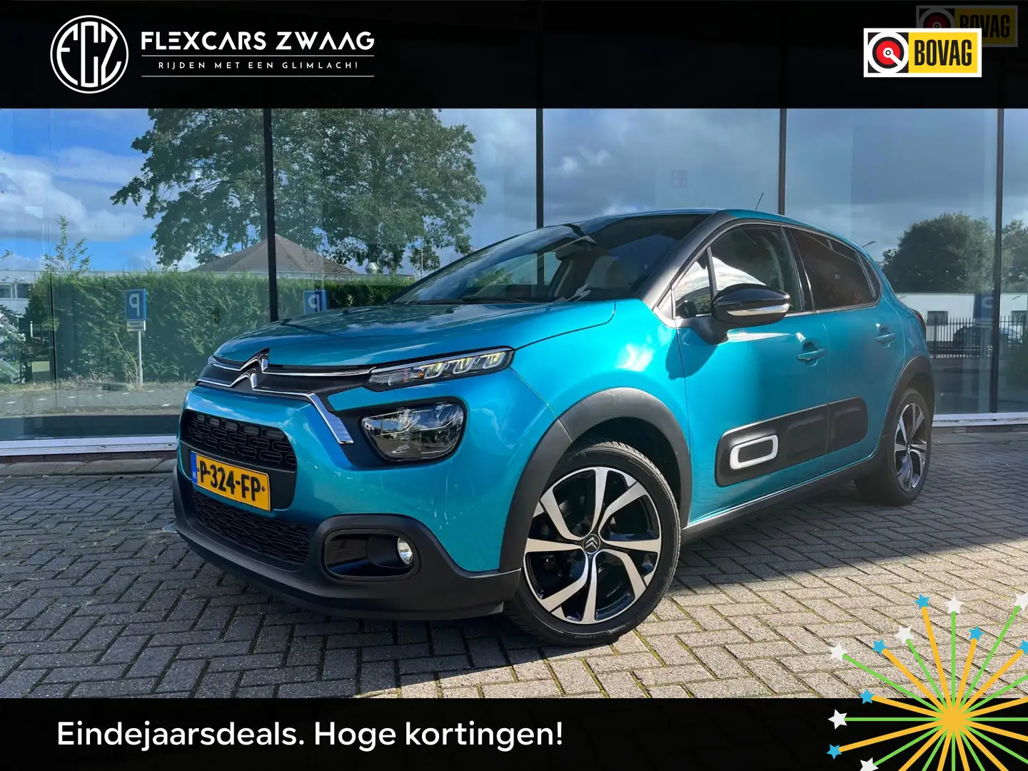 Citroen C3 1.2 Turbo Shine - Automaat - Navi - Climate - Crui Bleu - 1