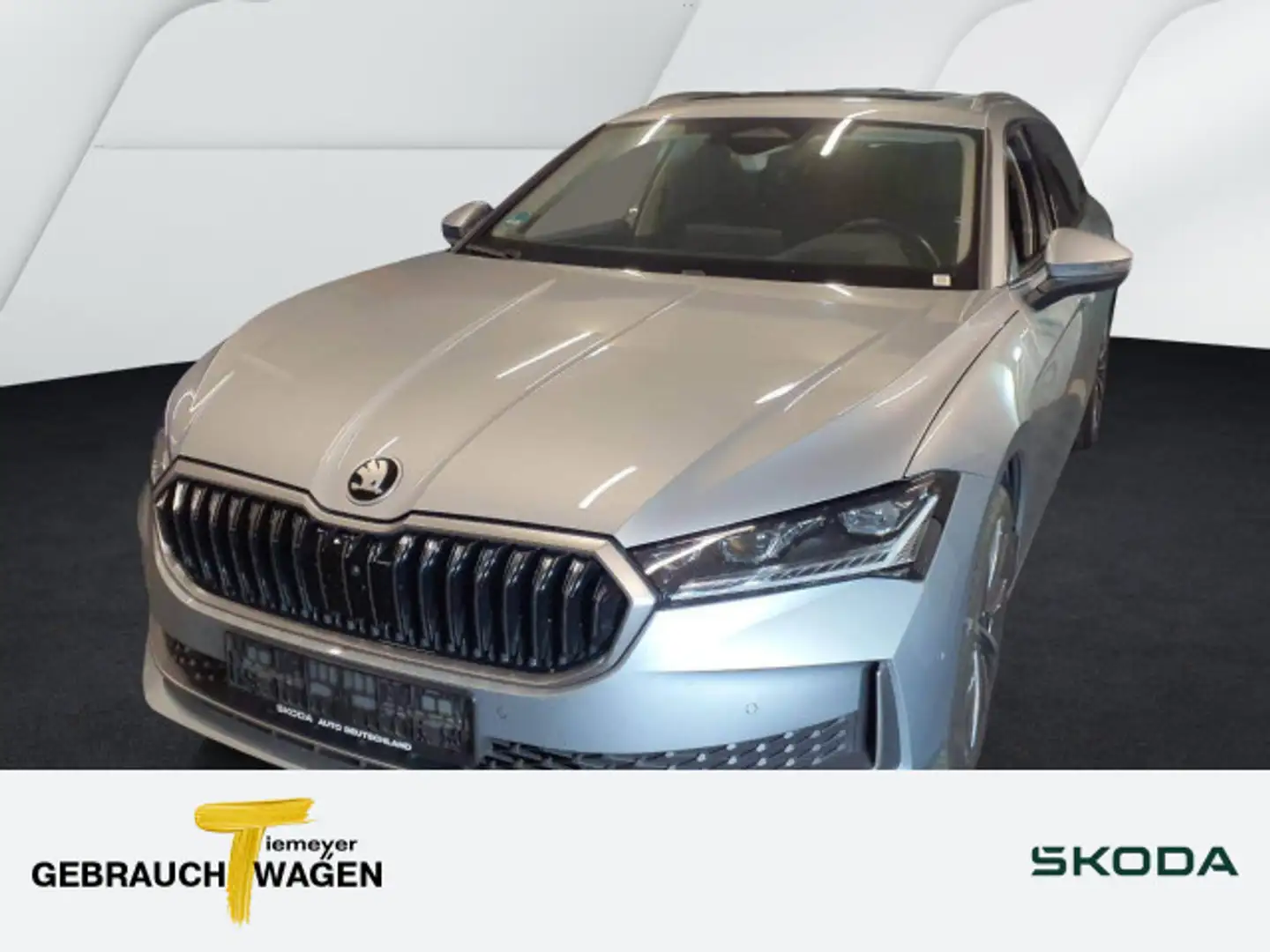 Skoda Superb Combi 2.0 TDI 4x4 L&K LM19 LEDER PANO AHK Silber - 1
