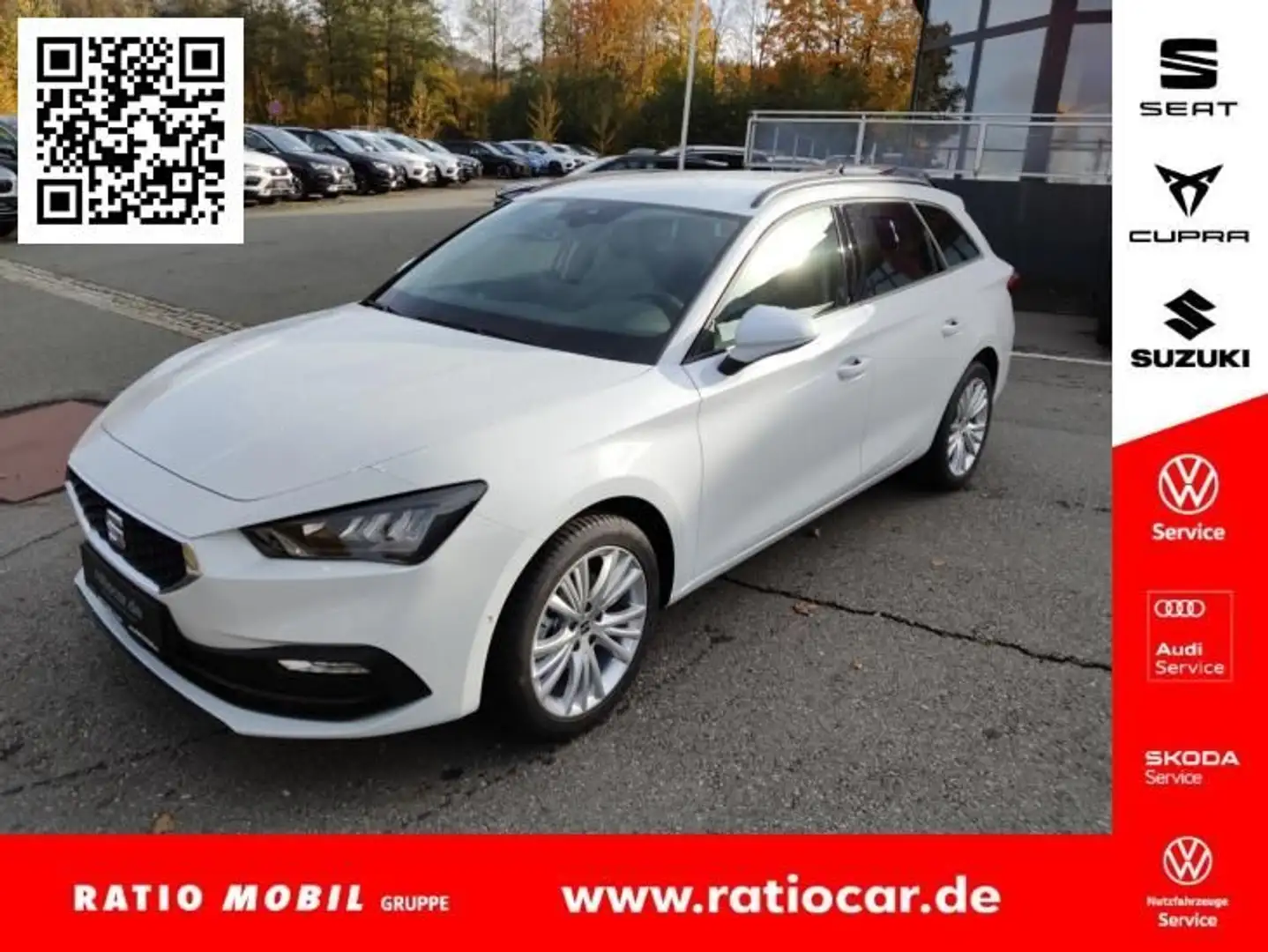SEAT Leon LEON SPORTSTOURER STYLE EDITION 1.5 TSI AHK-VOR. Wit - 1