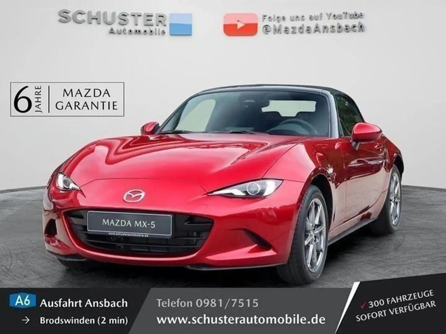 Mazda MX-5 Roadster Exclusive-Line 1,5l Matrix/BOSE/Na Красный - 1